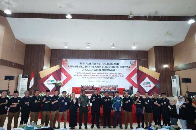 Kapolres Morowali Hadiri Sosialisasi Netralitas ASN untuk Pemilu dan Pilkada 2024