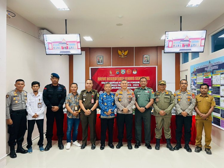 Polres Morowali Gelar Rapat Koordinasi Lintas Sektoral Menyongsong Pemilu 2024