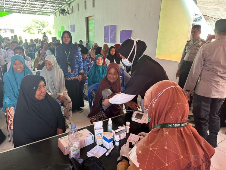 32 Tahun Pengabdian AKABRI 1991, Polres Morowali Gelar Baksos dan Bakti Kesehatan