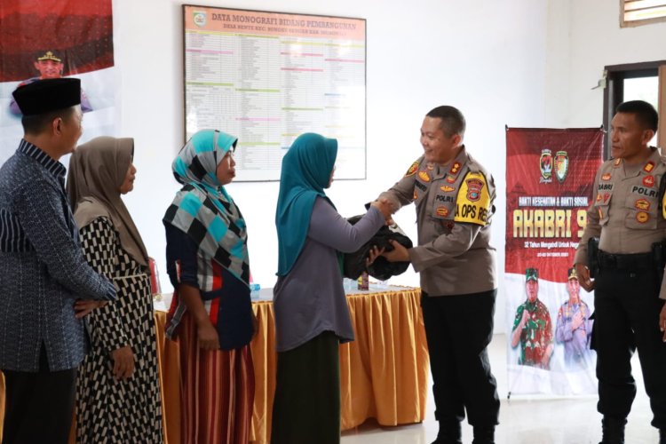 32 Tahun Pengabdian AKABRI 1991, Polres Morowali Gelar Baksos dan Bakti Kesehatan