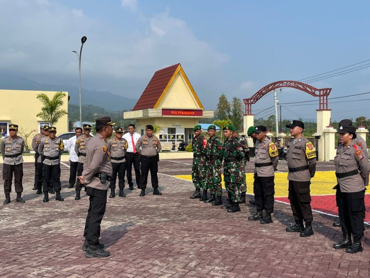 Sinergitas TNI dan POLRI Sukseskan Pemilu 2024 Melalui Patroli Bersama di Morowali