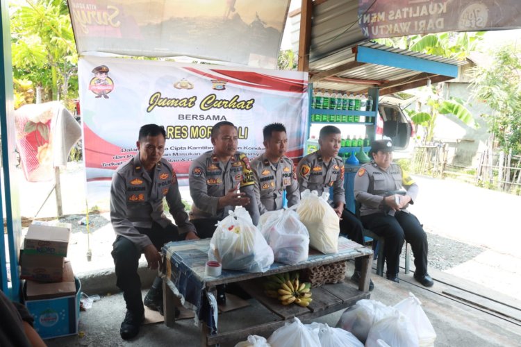 Polres Morowali Mengadakan Kegiatan Jumat Curhat dan Jumat Berkah