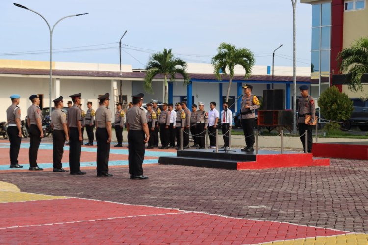 Kapolres Morowali pimpin upacara Kenaikan Pangkat 