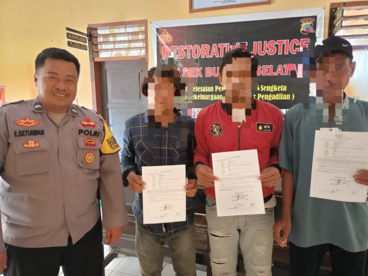 Bhabinkamtibmas Memediasi Penyelesaian Damai Kecelakaan Lalulintas antara Sepeda Motor dan Pejalan Kaki di Desa Torete