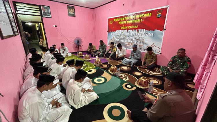 Pengajian Do'a Bersama di Polsek Bungku Tengah Tingkatkan Iman dan Taqwa