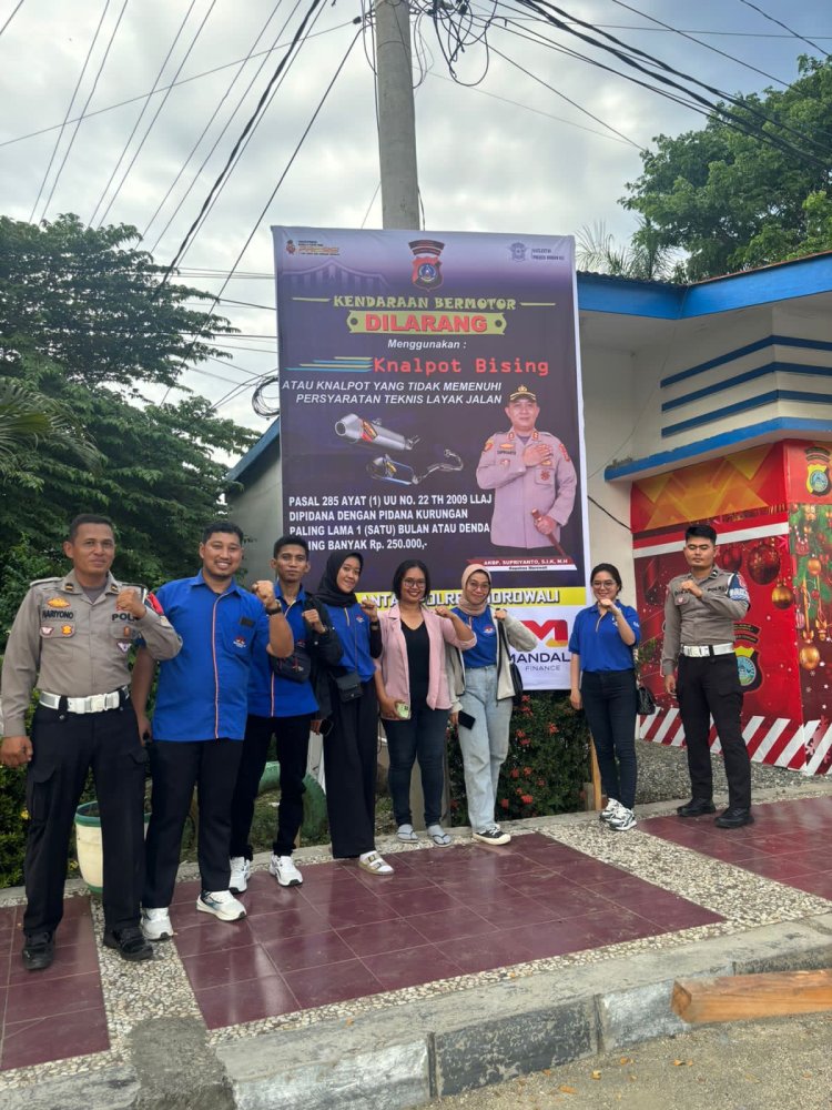 Satlantas Polres Morowali Pasang 8 Buah Baliho, Berikut Imbauannya