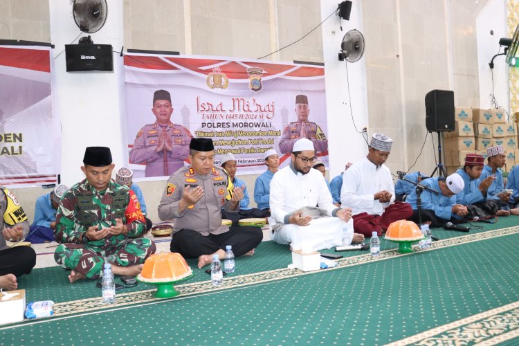Jelang Voting Day Pemilu 2024, Polres Morowali Gelar Doa Bersama