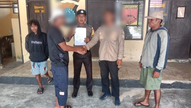 Bhabinkamtibmas Bripka Muh Ridwan Lakukan Problem Solving Kasus Penganiayaan di Menui