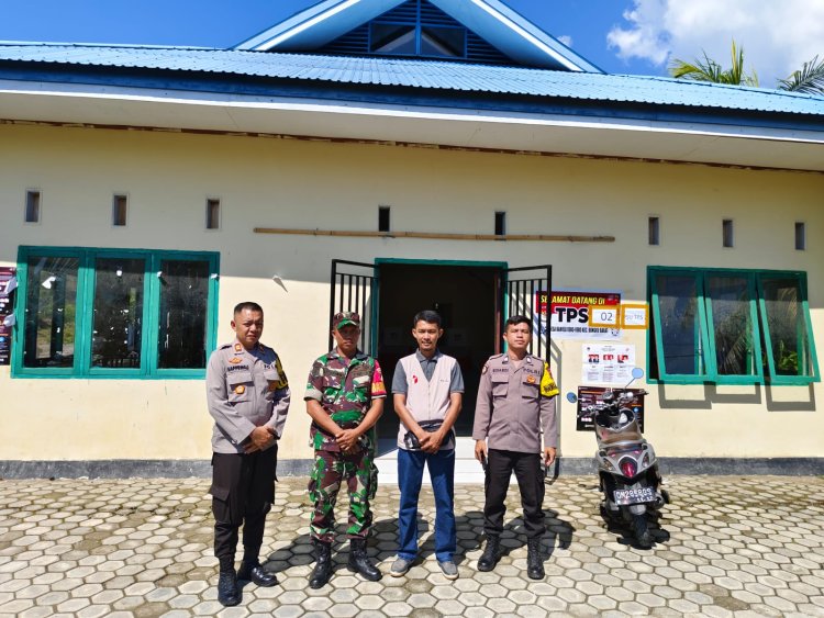 Polres Morowali Lakukan Pengamanan PSU di Desa Bahoea