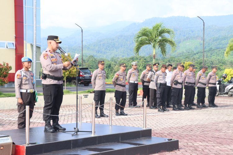 "Polres Morowali Gelar Upacara Memperingati Hari Kesadaran Nasional, Wakapolres: Petik Hikmah Kepahlawanan untuk Membangun Bangsa”