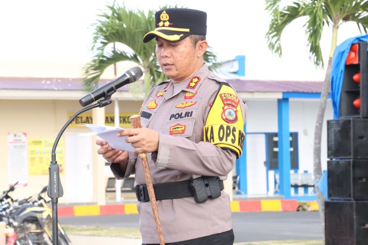 Polres Morowali Laksanakan Apel Gelar Pasukan Operasi Ketupat Tinombala 2024