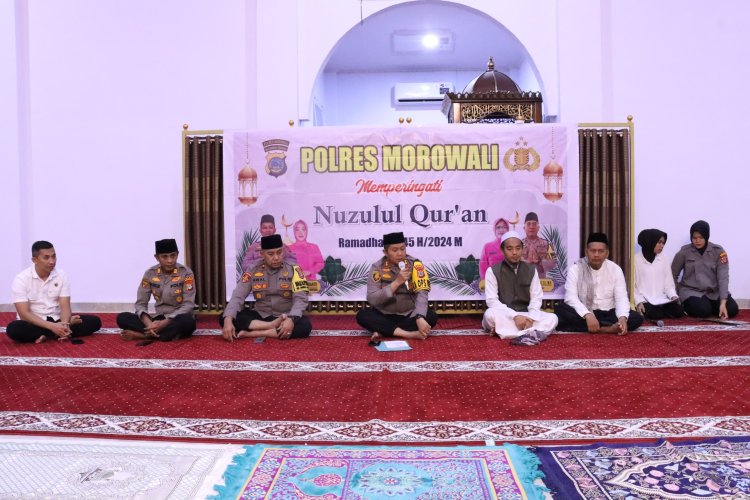 Polres Morowali menggelar peringatan Nuzulul Quran
