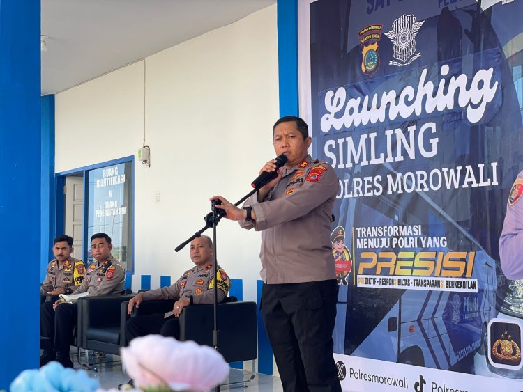Launching SIM Keliling, Kapolres Morowali: Mudahkan Masyarakat Perpanjang SIM C dan SIM A