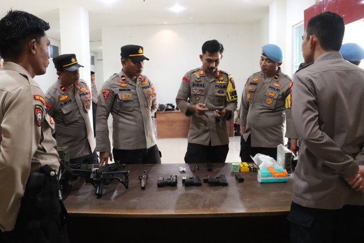Polres Morowali Laksanakan Gelar Pengecekan Kelengkapan Dalam Rangka Pengamanan Pilkada Tahun 2024 