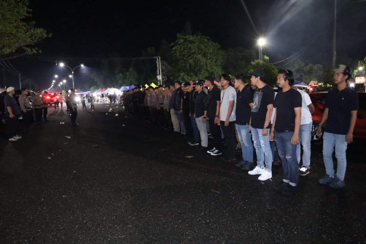 Polres Morowali Lakukan Pengamanan Peluncuran Tahapan Pilkada Kabupaten Morowali Tahun 2024