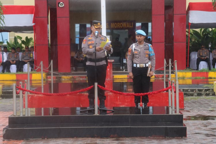 Polres Morowali Gelar Apel Gelar Pasukan Operasi Patuh Tinombala Tahun 2024