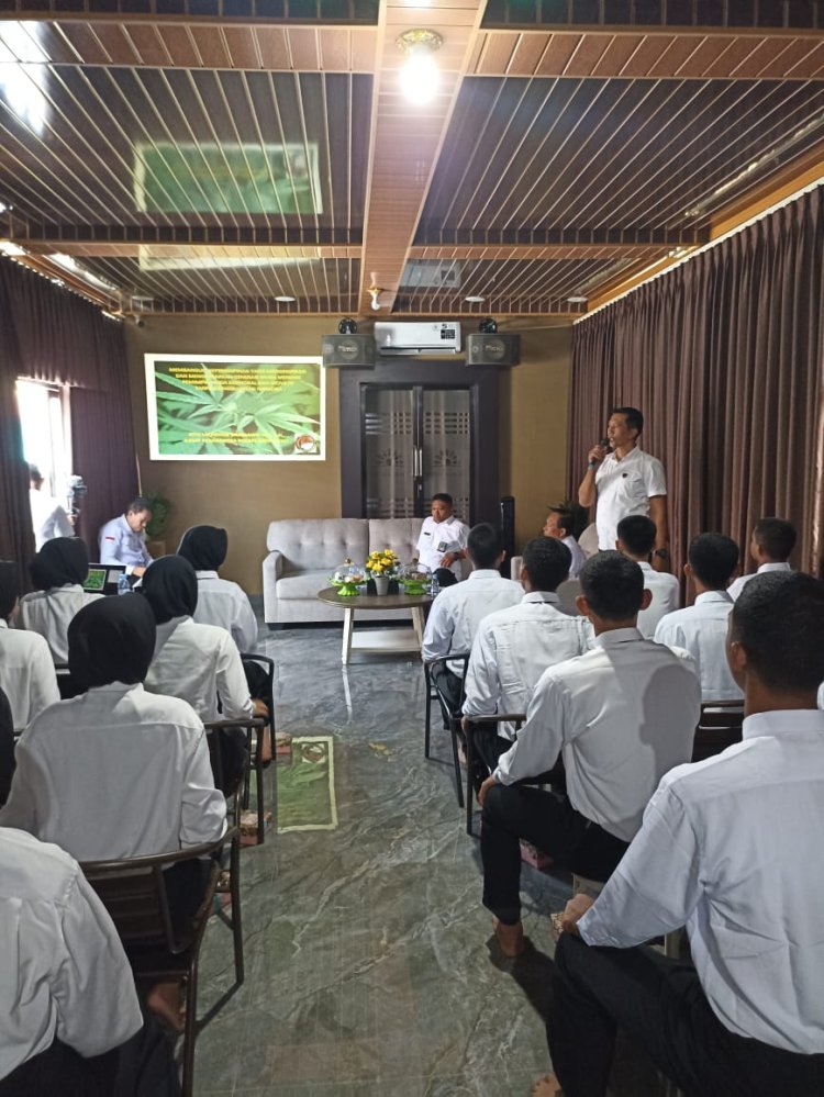 Polres Morowali Bersama Instansi Terkait Lakukan Sosialisasi Dampak Penyalahgunaan Narkoba kepada calon Paskibraka Kabupaten Morowali Tahun 2024 