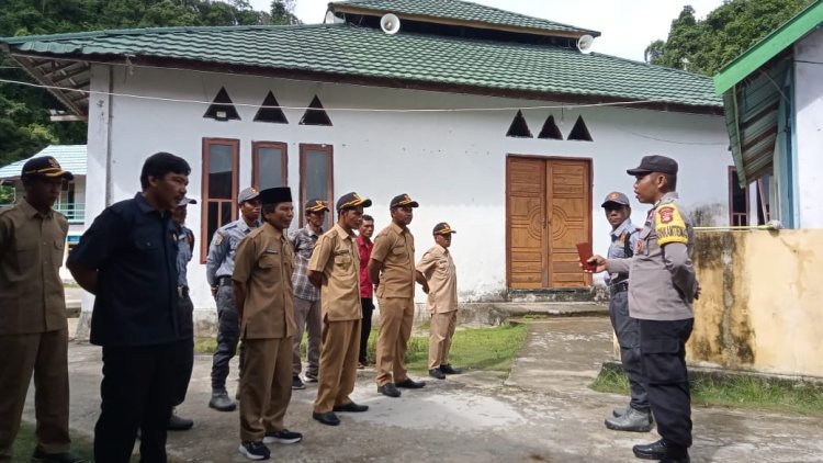 Bhabinkamtibmas Polres Morowali Sampaikan Pesan Kamtibmas Jelang Pilkada Damai 2024
