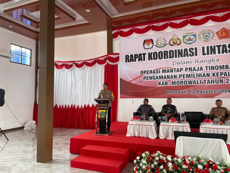 Polres Morowali Gelar Rakor Operasi Mantap Praja Tinombala 2024 di Morowali 