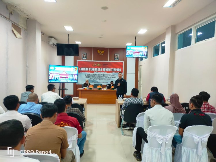 Polres Morowali Gelar Pelatihan Penegakan Hukum Terpadu, Pilkada 2024