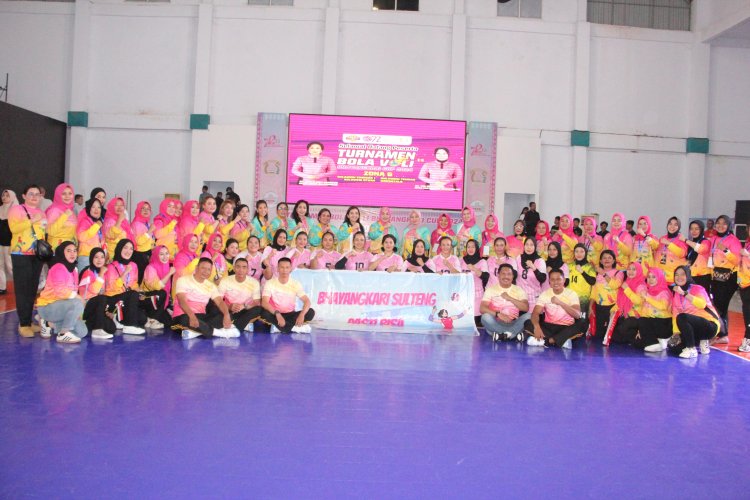 Bhayangkari Sulteng Juara Turnamen Bola Voli Bhayangkari Cup 2024 Zona 6