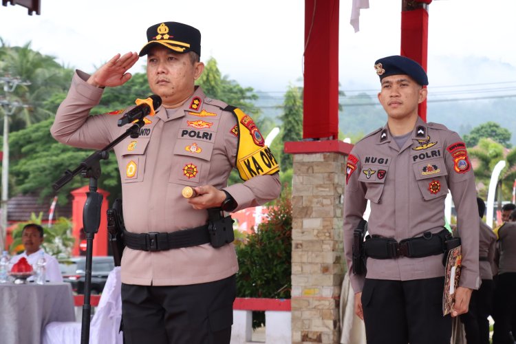 Polres Morowali Gelar Apel Pasukan Jelang Pilkada 2024