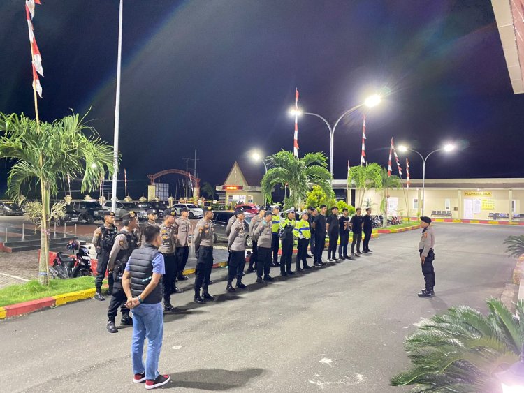 Polres Morowali Rutin Lakukan pengamanan dan Patroli di KPU Dan Bawaslu