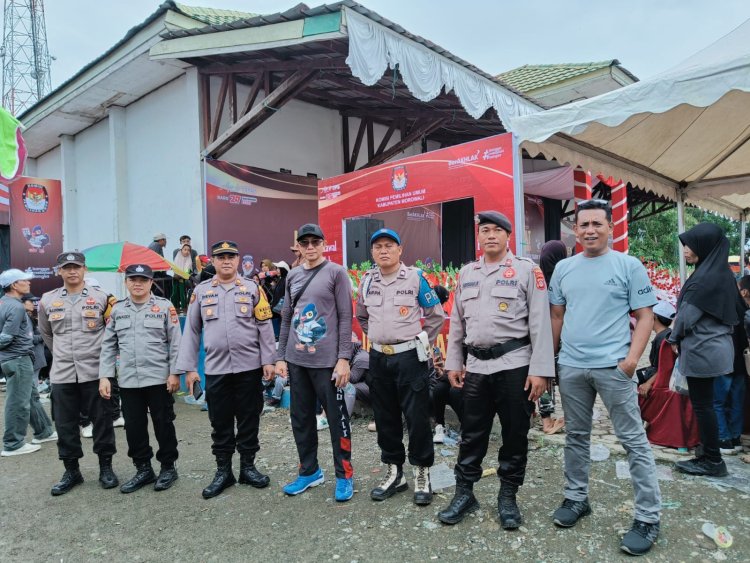 Polres Morowali Gelar Pengamanan Sosialisasi Pilkada Serentak 2024, Dibarengi dengan Jalan Sehat di Wita Ponda