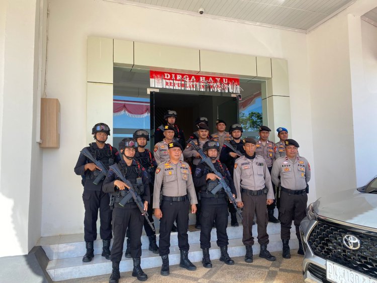 Polres Morowali Tingkatkan Pengamanan KPU Jelang Penetapan Paslon Pilkada 2024