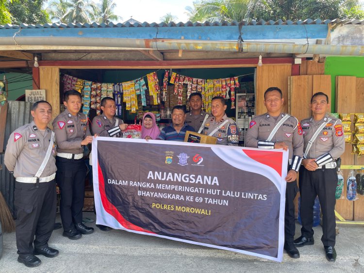 Sat Lantas Polres Morowali Gelar Anjangsana Sambut Hari Lalu Lintas Bhayangkara ke-69