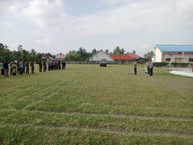 Polres Morowali dan Kodim 1311 Morowali Selalu Kompak Jaga Keamanan Tahapan Pilkada Morowali Tahun 2024