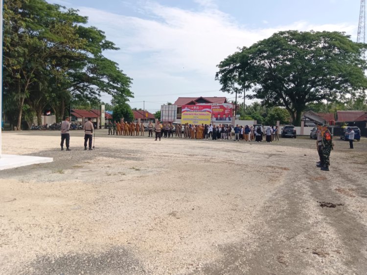 Polres Morowali Gelar Apel Tiga Pilar untuk Pengamanan Tahapan Pilkada Morowali 2024