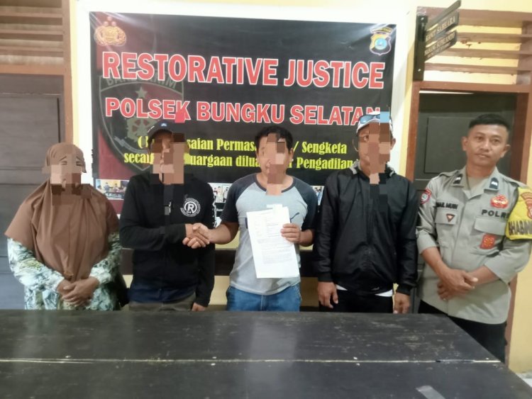 Polsek Bungku Selatan Tangani Kasus Penganiayaan di Buleleng Melalui Problem Solving