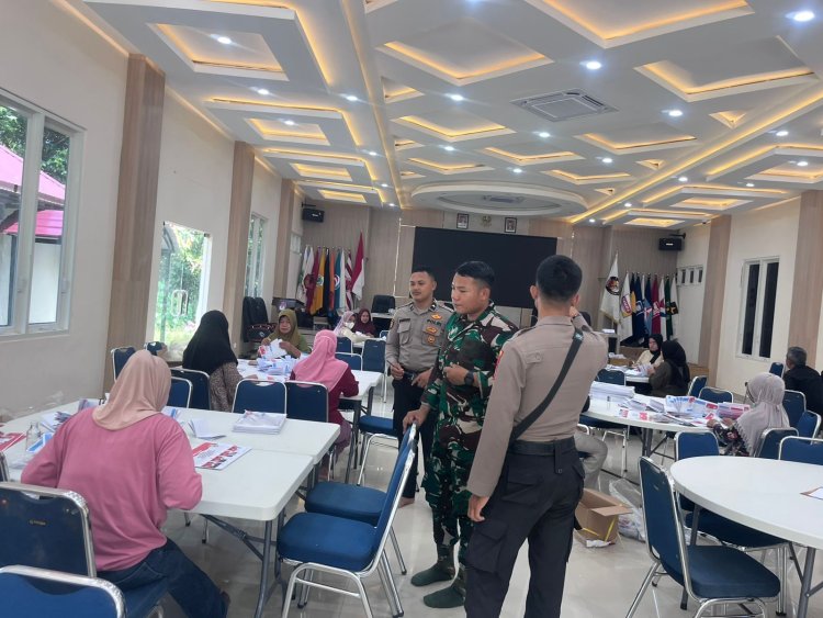 Polres Morowali Amankan Proses Pelipatan Surat Suara Pilkada Morowali 2024