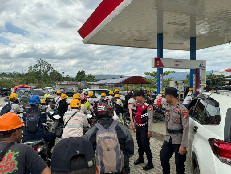Polsek Bahodopi Gelar Patroli Dialogis Jelang Pilkada Morowali 2024