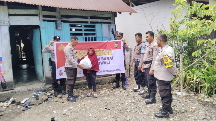 Polsek Bungku Barat Gelar "Jum'at Berkah" Bantu Masyarakat Desa Wosu