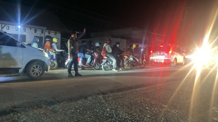 Polsek Bahodopi Lakukan Pengaturan untuk Ketertiban dan Kelancaran Arus Lalulintas