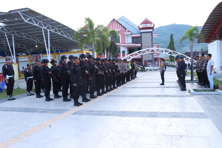 Polres Morowali Perketat Pengamanan Debat Publik Tahap Ketiga Pilkada Morowali 2024