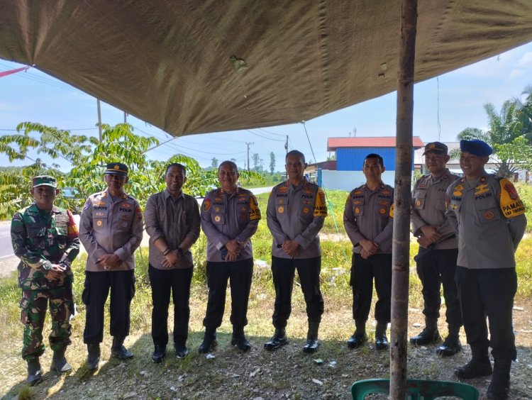 Pamatwil Polda Sulteng Pantau Pelaksanaan Pilkada di Morowali