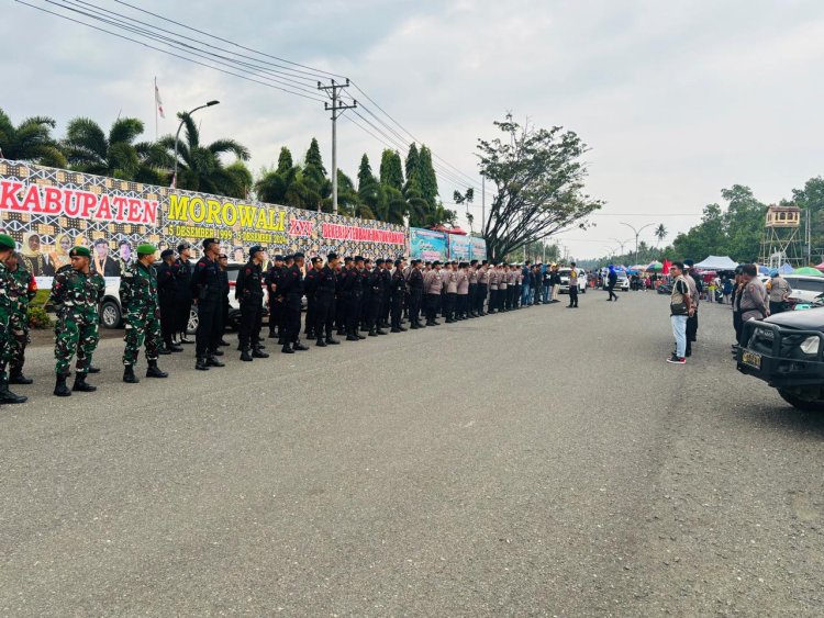 Polres Morowali Amankan Pesta Rakyat Peringatan Hari Jadi ke-25 Kabupaten Morowali