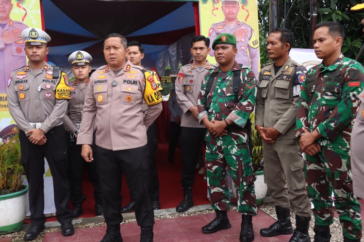 Kapolres Morowali Tinjau Kesiapan Pos Pam dan Pos Yan Operasi Lilin Tinombala 2024