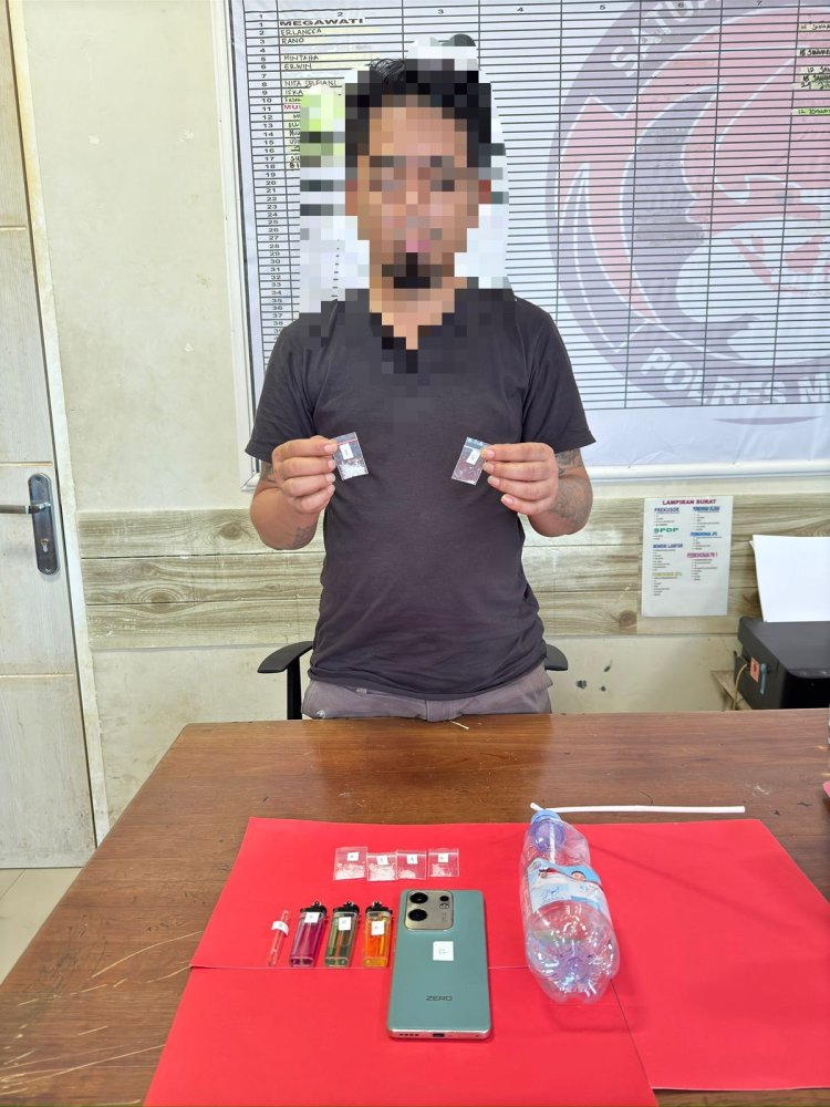 Polsek Bungku Selatan Ringkus Tukang Servis Elektronik Miliki Sabu 3 Gram