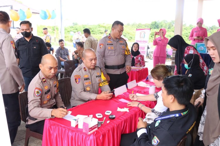 Polres Morowali Gelar Bhakti Sosial dalam Rangka HUT ke-5