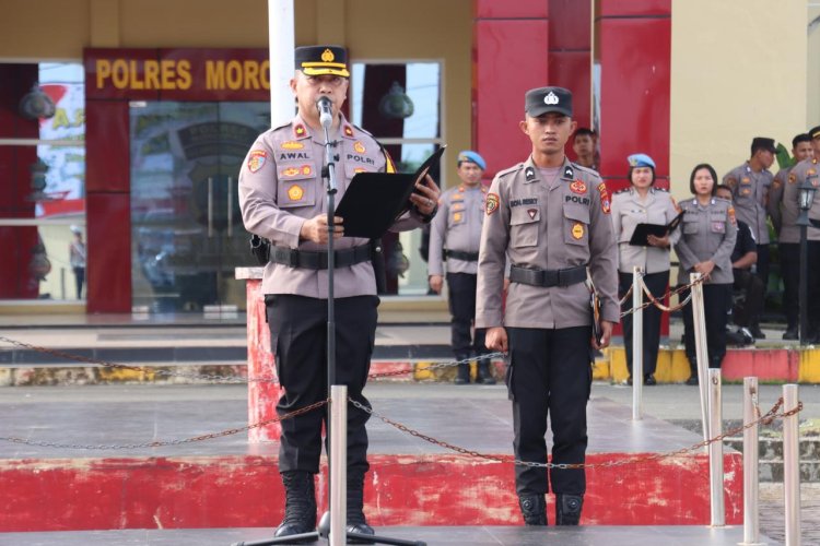 Polres Morowali Gelar Upacara Peringatan Hari Kesadaran Nasional 17 Januari 2025