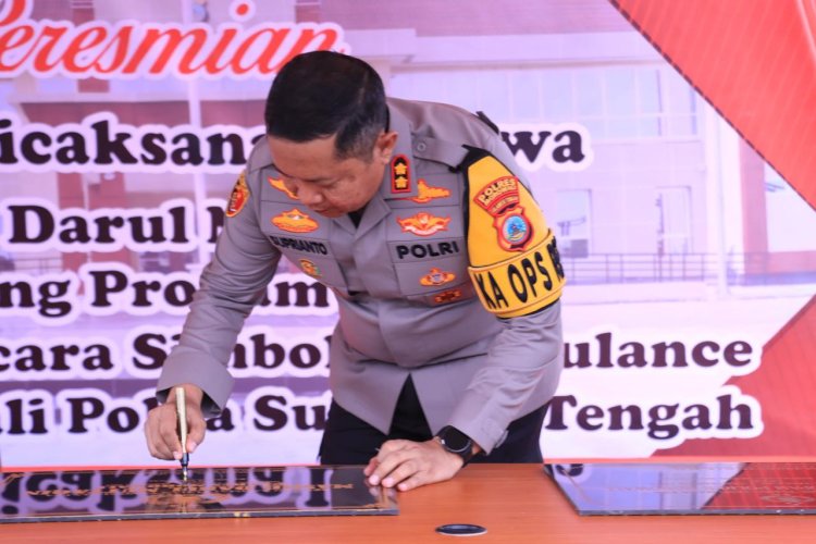 Kapolres Morowali Resmikan Masjid Darul Muttaqin dan Gedung Propam Polres Morowali