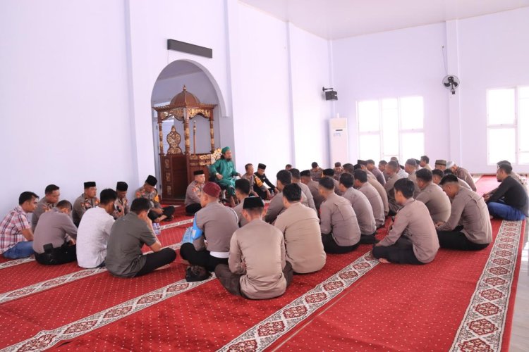 Polres Morowali Gelar Binrohtal untuk Bentuk Karakter Humanis Anggota Polri