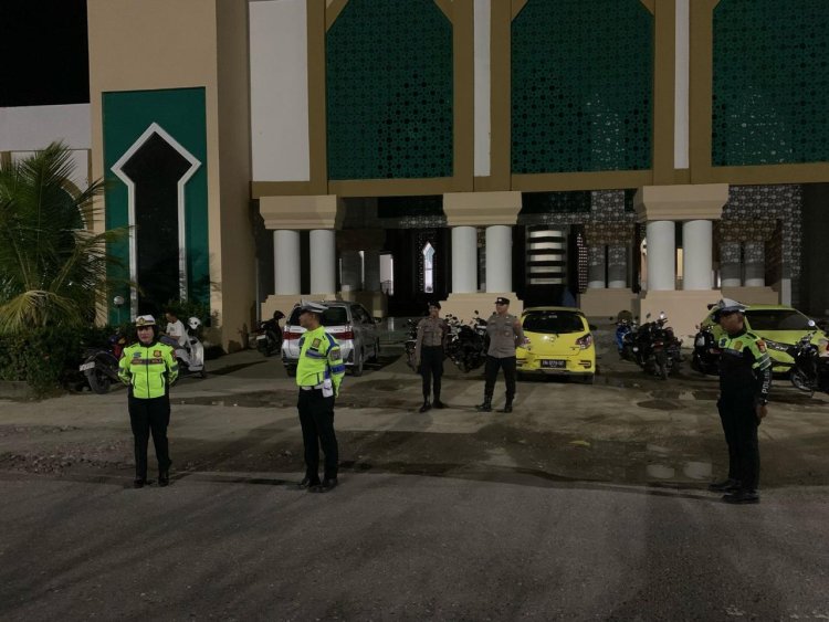 Sat Lantas Polres Morowali Gelar Pengamanan Shalat Tarawih untuk Jaga Ketertiban Selama Ramadan
