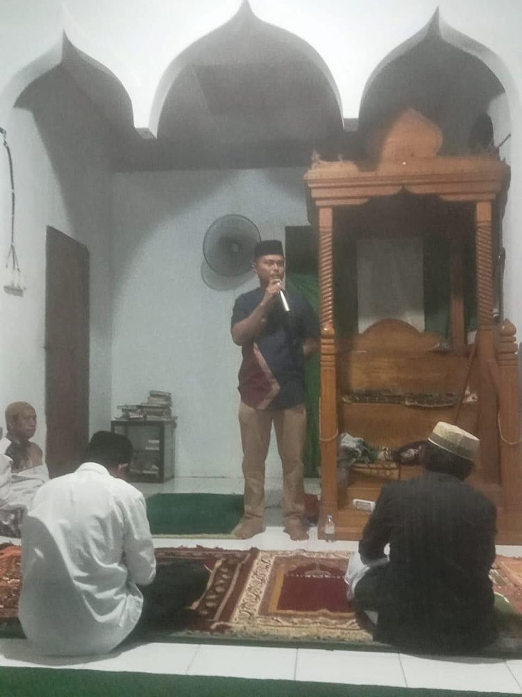 Kapolsek Bungku Tengah Isi Ceramah jamaah Tarawih, berikut isi ceramahnya
