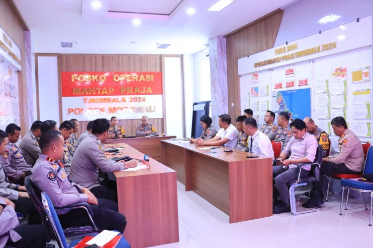 Polres Morowali Gelar Rapat Internal dalam rangka Kesiapan Oprasi Ketupat Tinombala 2025