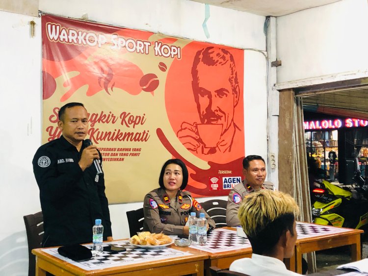 Tatap Muka Bersama Jurnalis, Kasi Humas Polres Morowali Paparkan pesan Kapolres Pentingnya Menjaga Investasi